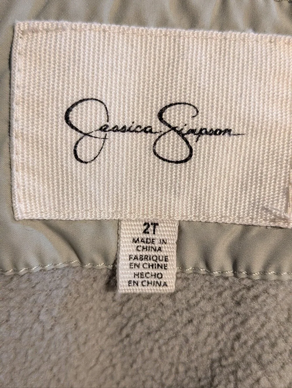 Jessica Simpson Cozy Hooded Puffer Jacket in Light Sage T2
